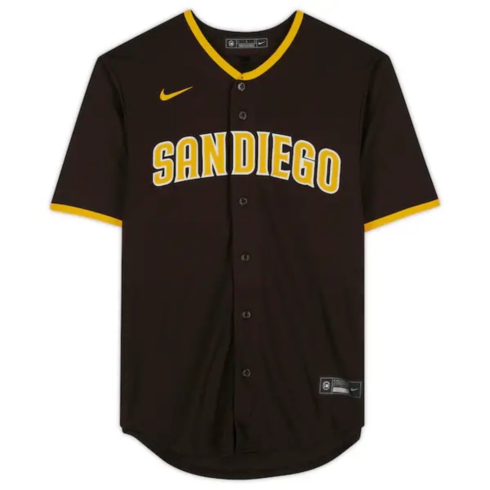 Nike Padres #23 Tatis Jr. Brown Alternate Jersey • Men’s S